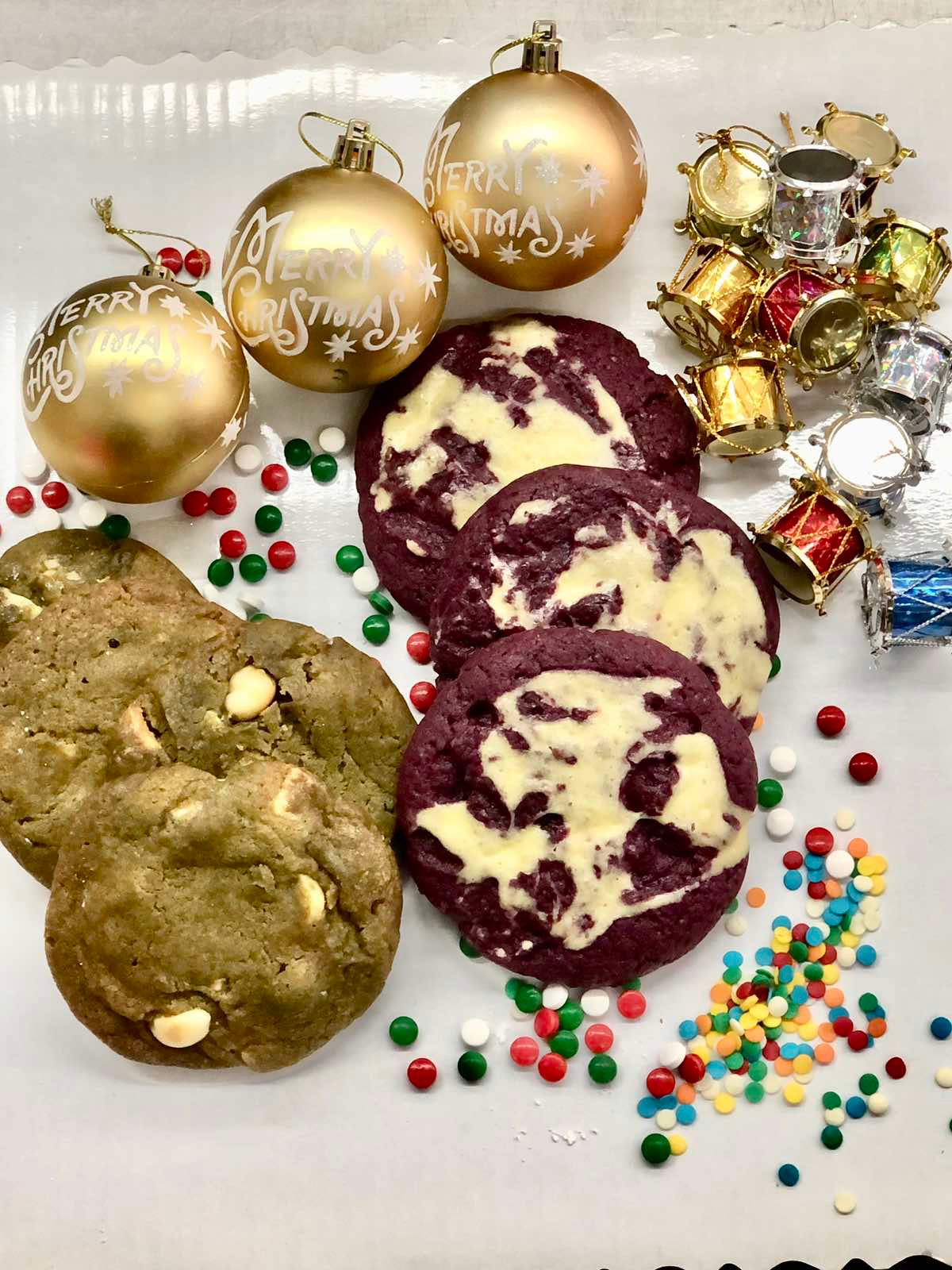 Red Velvet Crumble Cookies Dozen