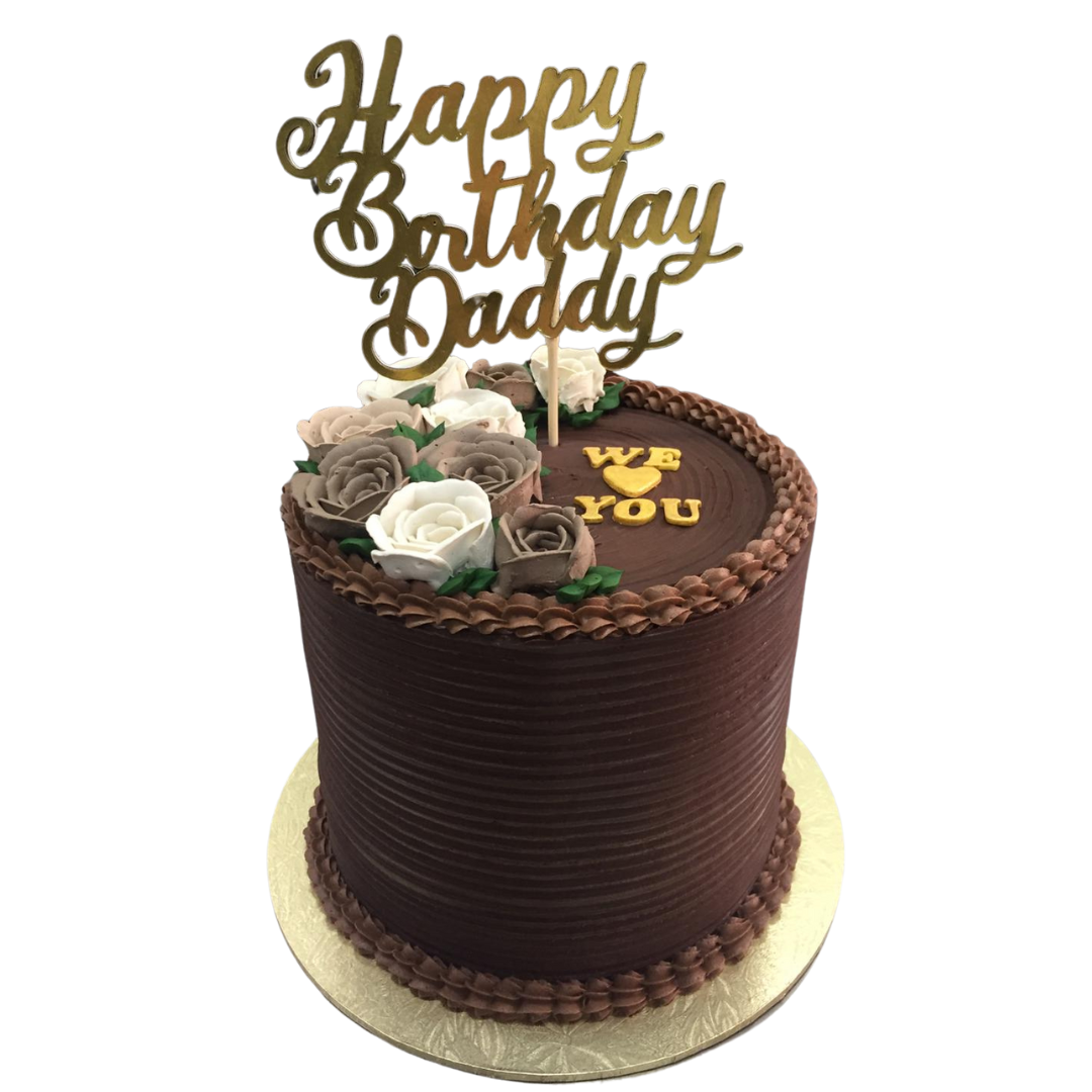 Moist Chocolate Flower Cake