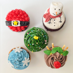 Christmas Collection Set 1 -  includes 6-inch cake & 5 cupcakes