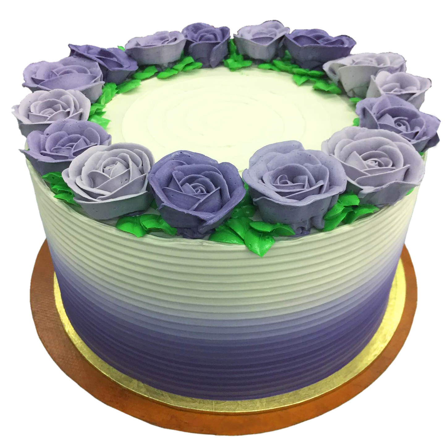Ombre Floral Halo Cake